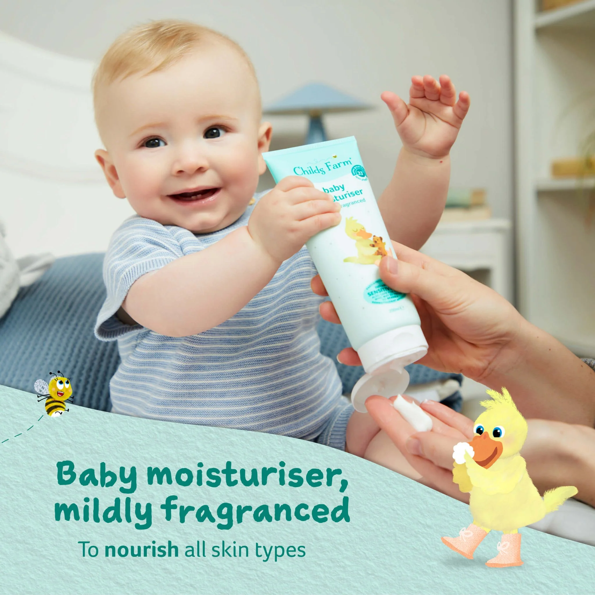 Childs Farm baby moisturiser mildly fragranced - Image 3