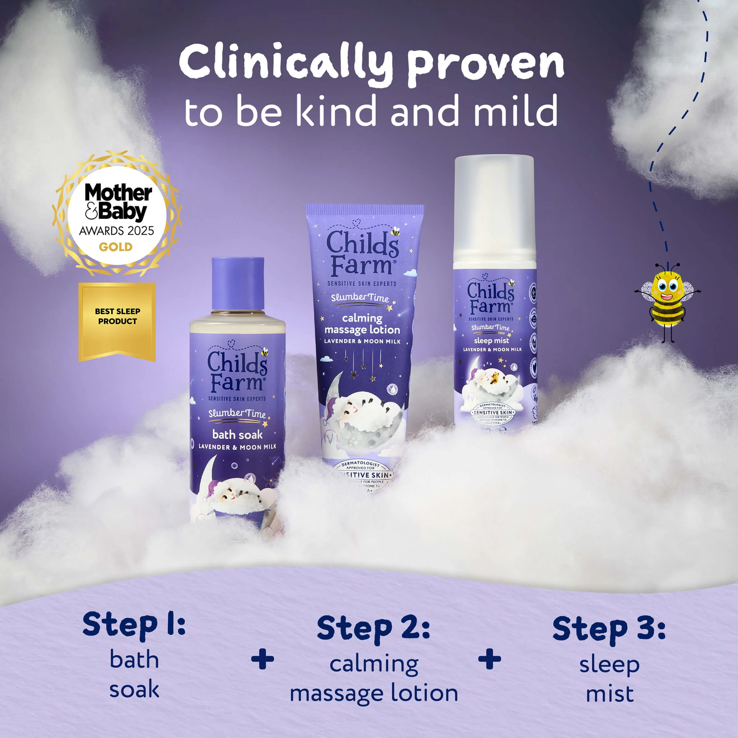 Childs Farm SlumberTime Calming Massage Lotion Lavender & Moon Milk - Image 6