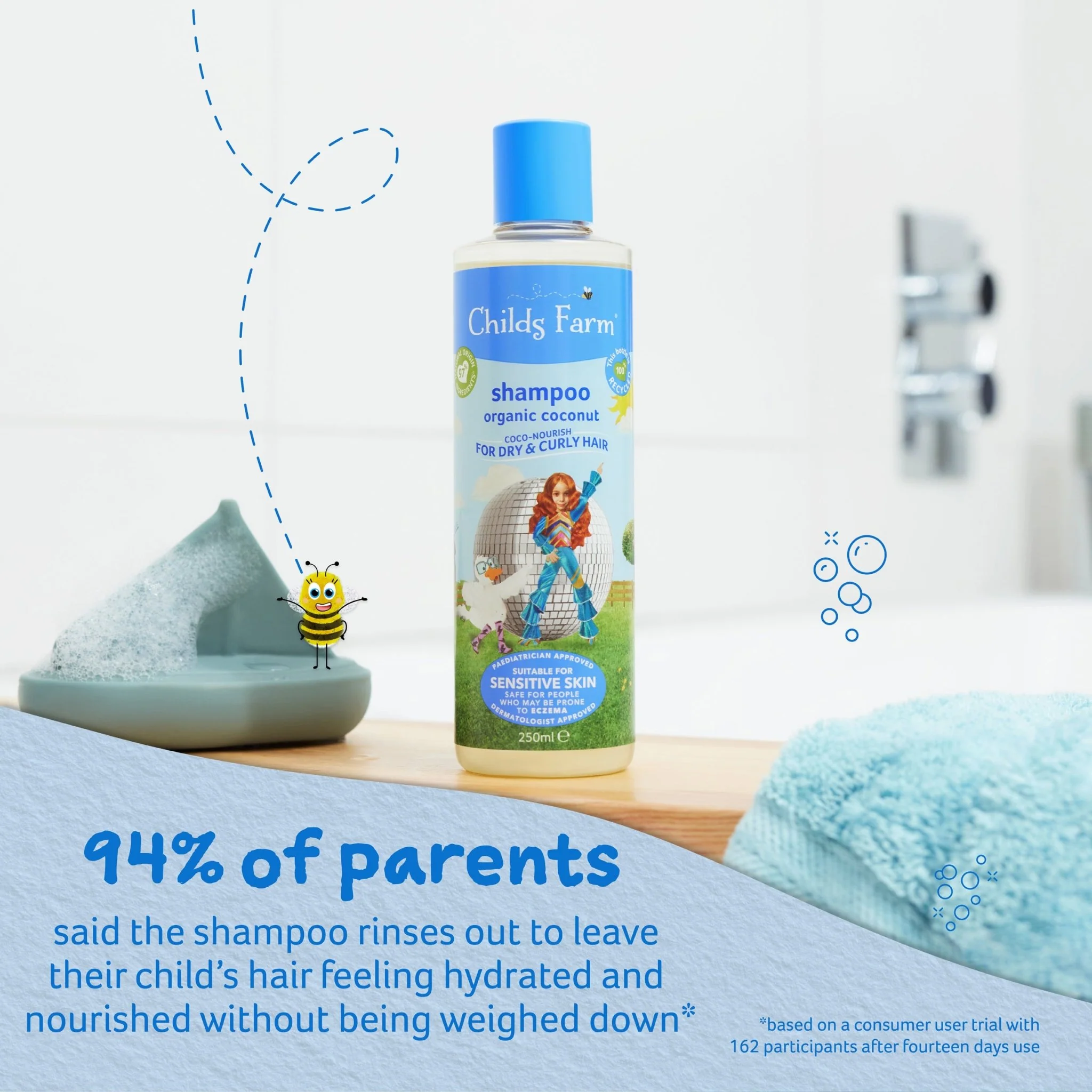 Childs Farm coco-nourish shampoo organic coconut - Image 3