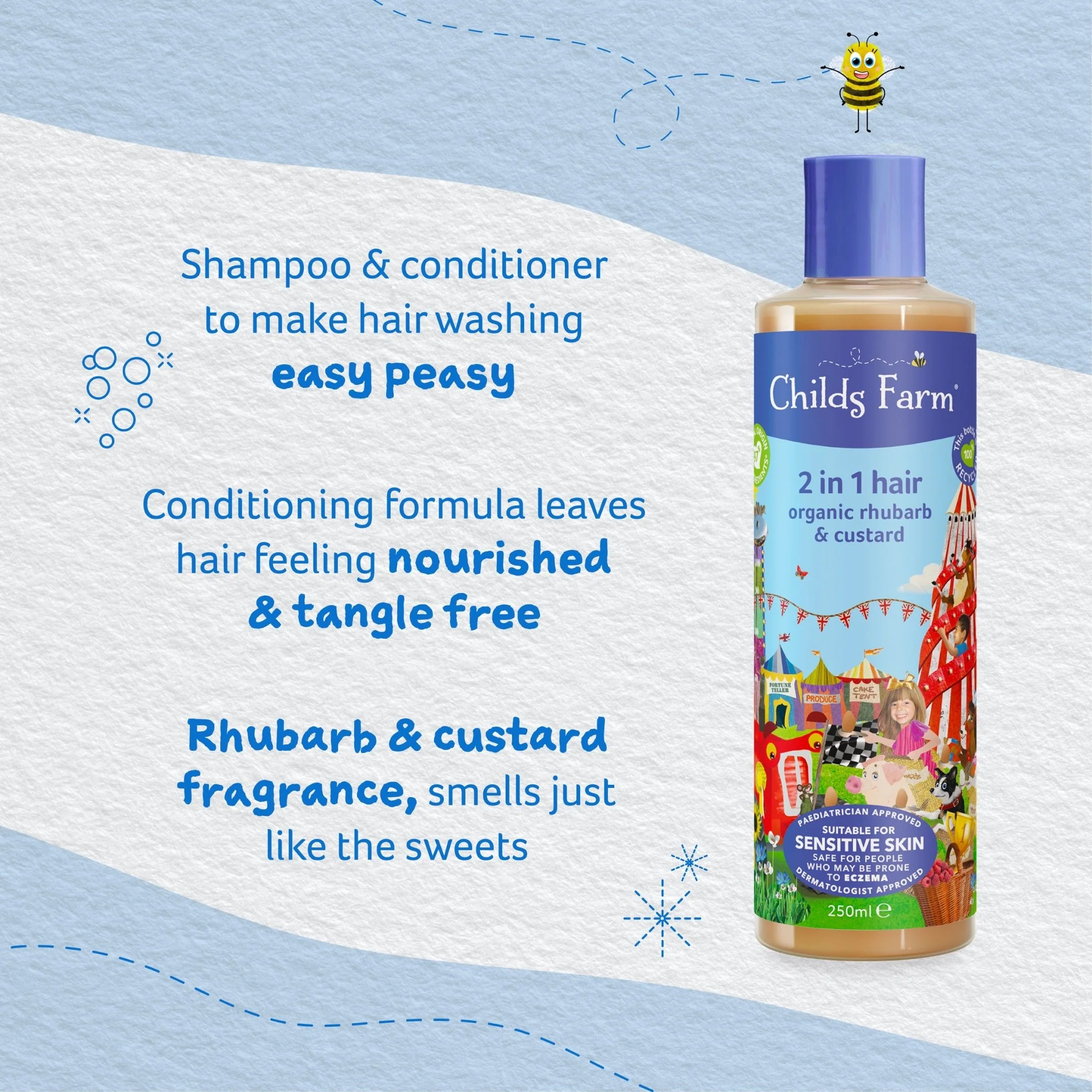 [STAFF ] 2 in 1 shampoo & conditioner organic rhubarb & custard - Image 4